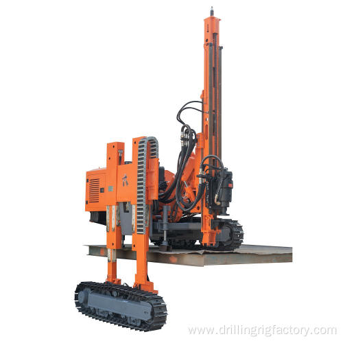 Solar Pile Driver Use for Mountain